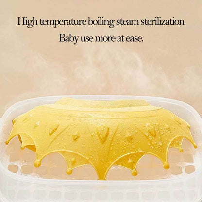 Cute waterproof baby shower cap, offering superior eye and ear protection for kids.