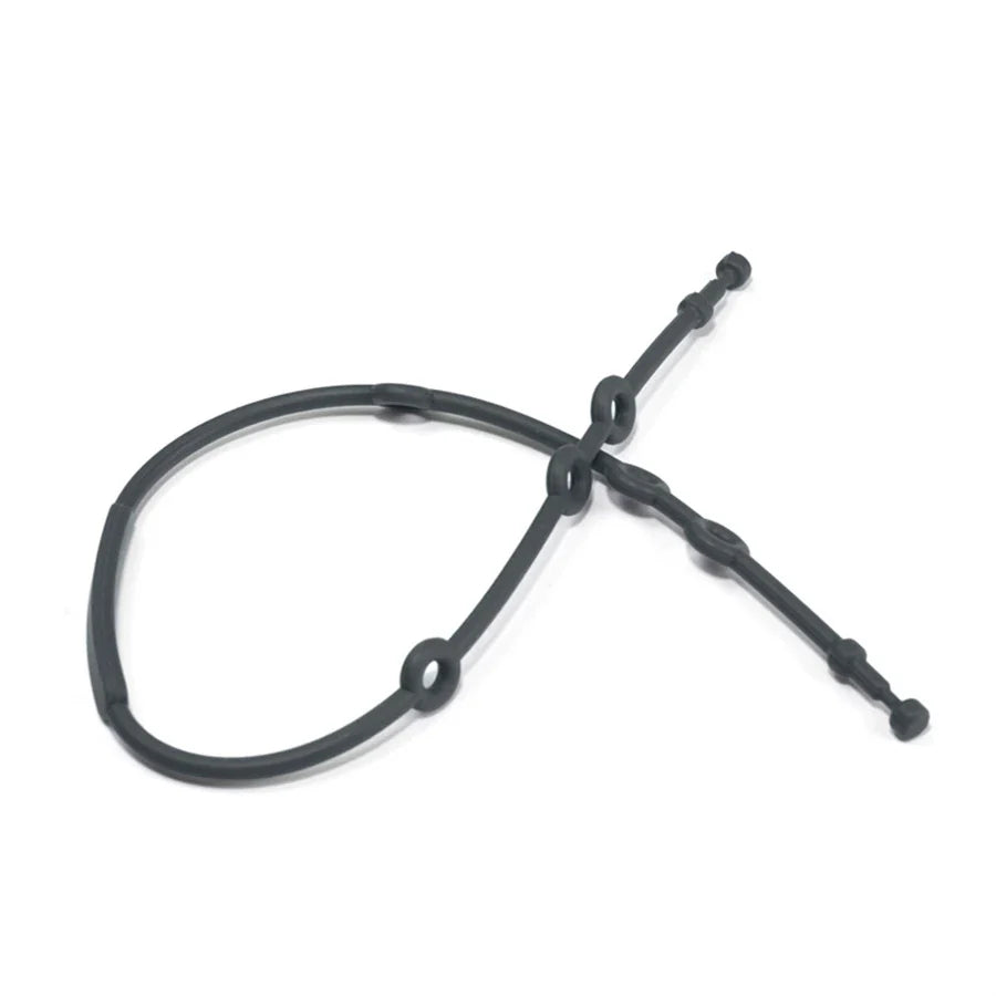 Packaging showcasing an adjustable silicone pacifier clip, highlighting its baby safety and hygienic features