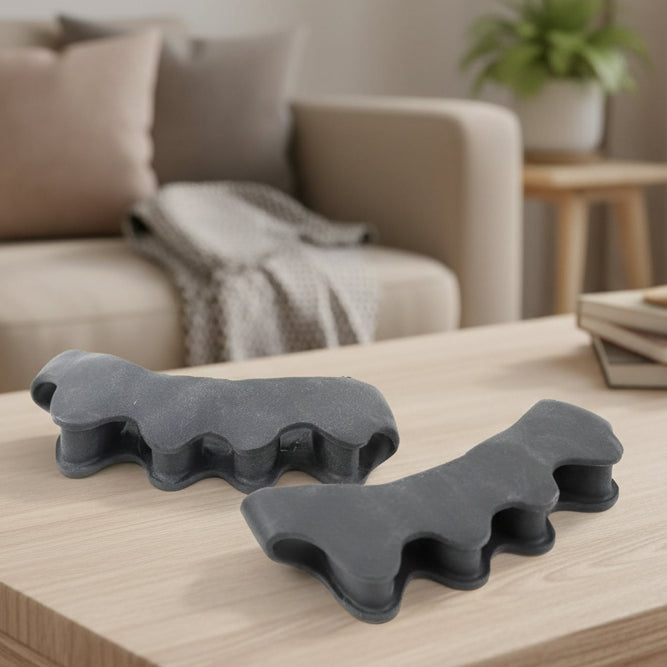 Adjustable toe straightener for hammer toe pain relief, foot alignment, and orthopedic support.