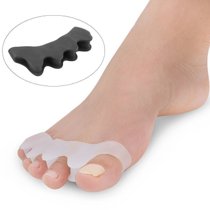 Ergonomic adjustable foot brace for hammer toe support, pain relief, and proper toe alignment.