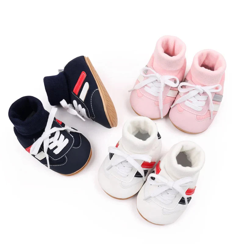Infant cotton soft sole anti-slip shoes, ideal for baby fashion and early walking comfort.