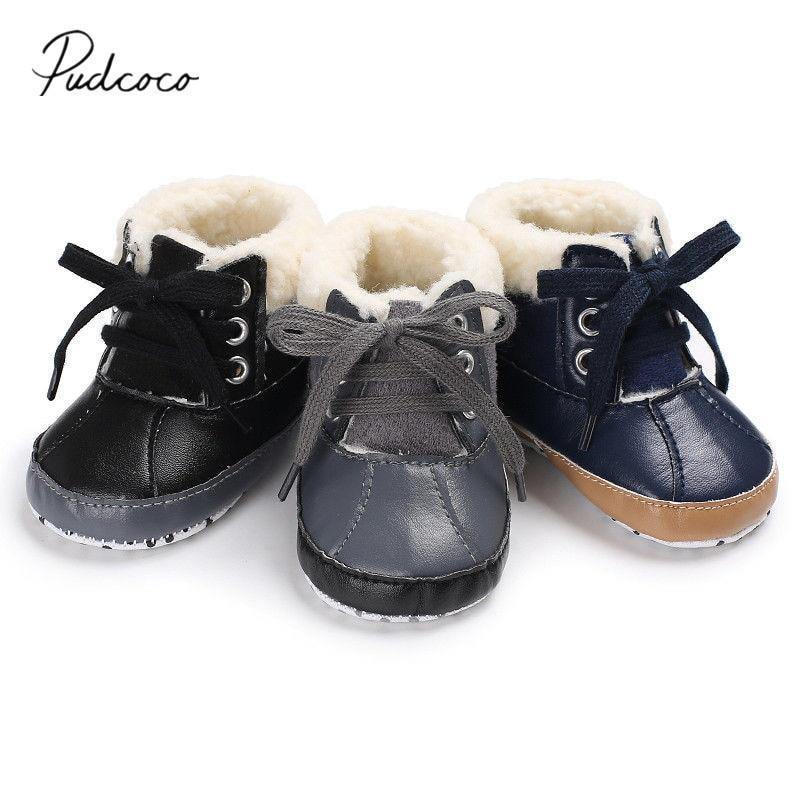 Adorable baby boys girls soft sole hairy winter shoes, comfy infant non-slip boots