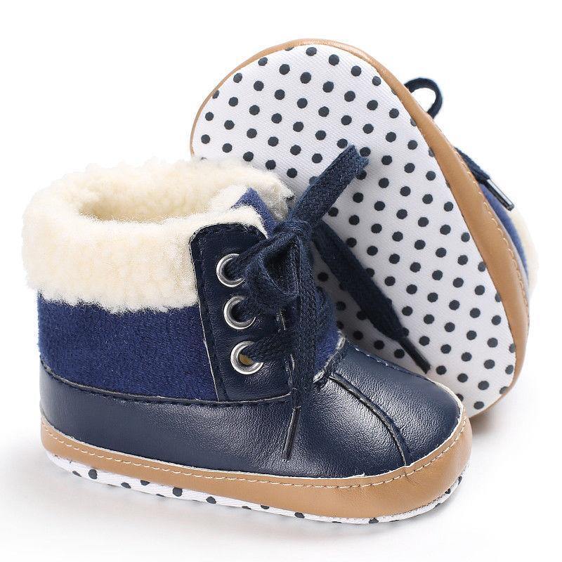 Soft sole hairy winter shoes for baby boys and girls, perfect for indoor warmth