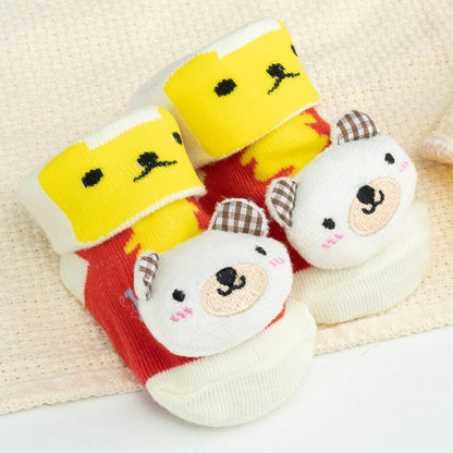 Stylish baby cartoon doll non-slip cotton socks, an essential for any infant's wardrobe