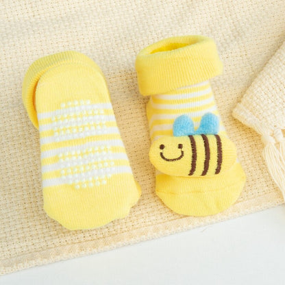 Variety set of colorful baby cartoon doll non-slip cotton socks for infants and toddlers