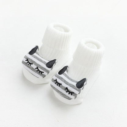 Assorted cartoon non-slip cotton baby socks, colorful and comfortable