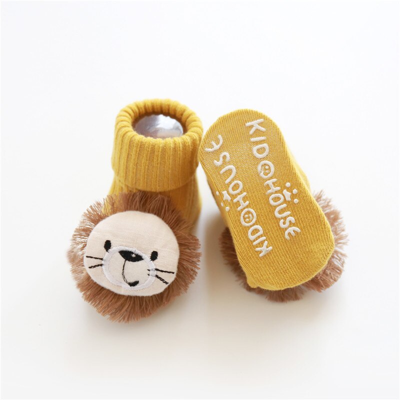 Comfortable and secure: baby cartoon non-slip cotton floor socks for growing toddlers