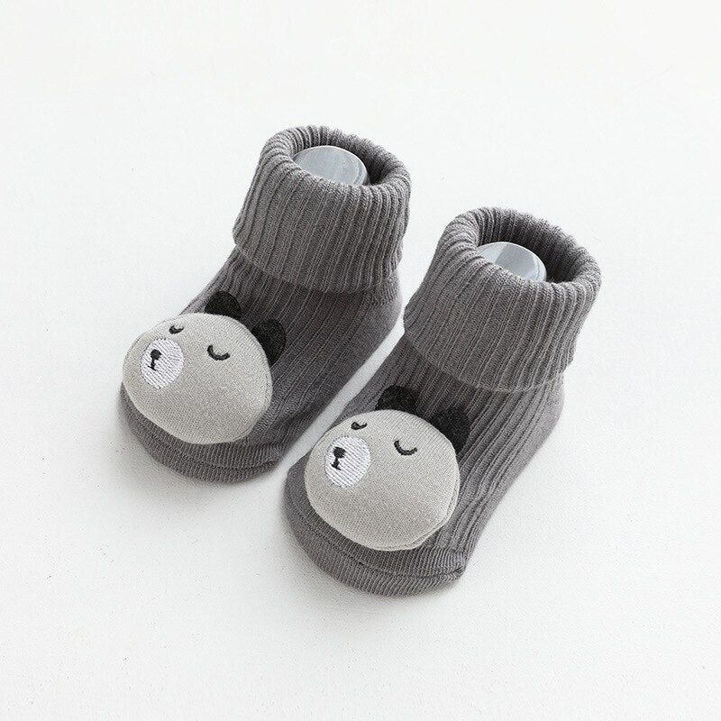 Infant baby cartoon non-slip cotton floor socks, comfortable and safe for crawling