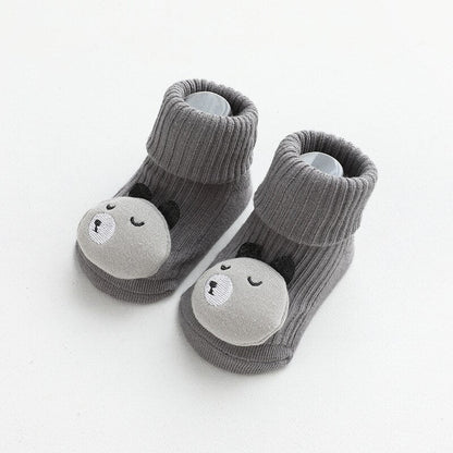 Infant baby cartoon non-slip cotton floor socks, comfortable and safe for crawling