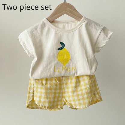 Purple baby cotton sleeveless pajama set with an enchanting cartoon motif, breathable homewear