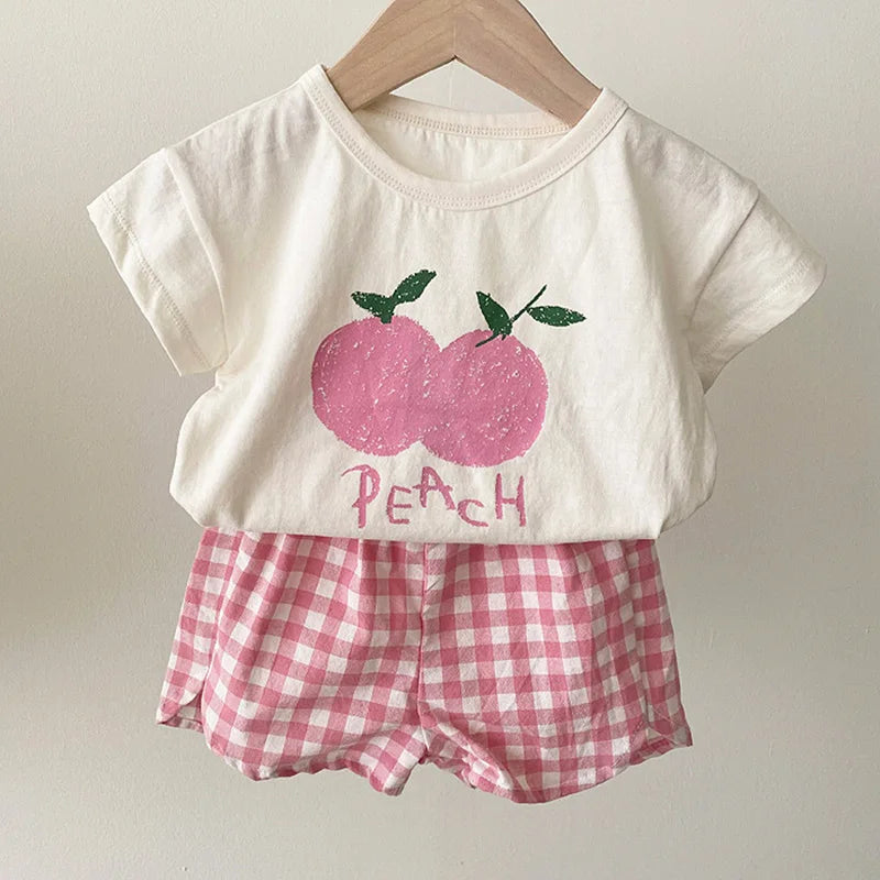 Navy blue baby cotton sleeveless pajama set with a smiling sun cartoon, summer baby clothing