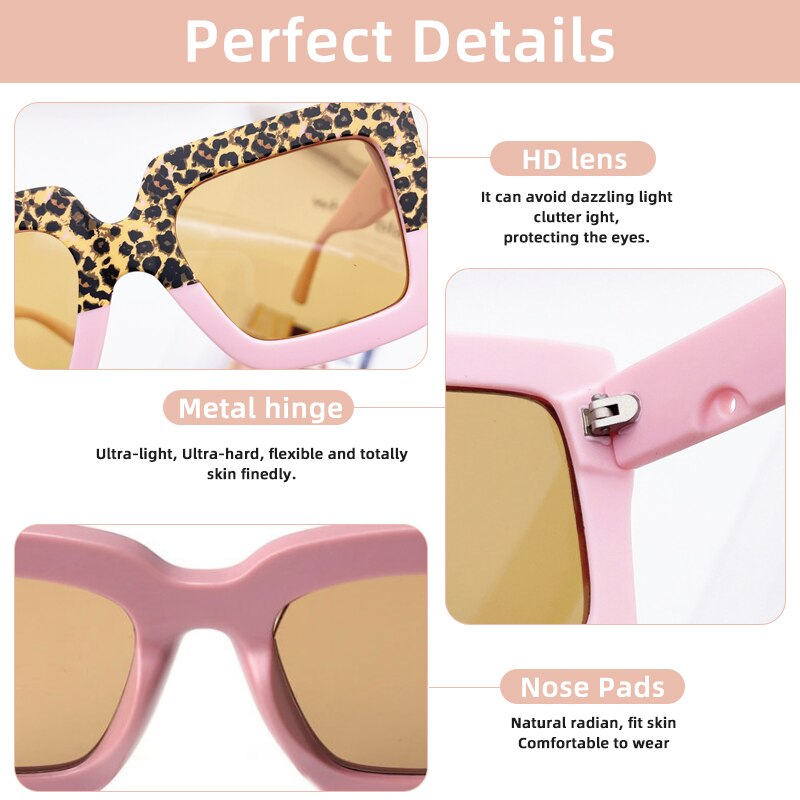Cute leopard print baby sunglasses, essential for outdoor activities and stylish infant eyewear.