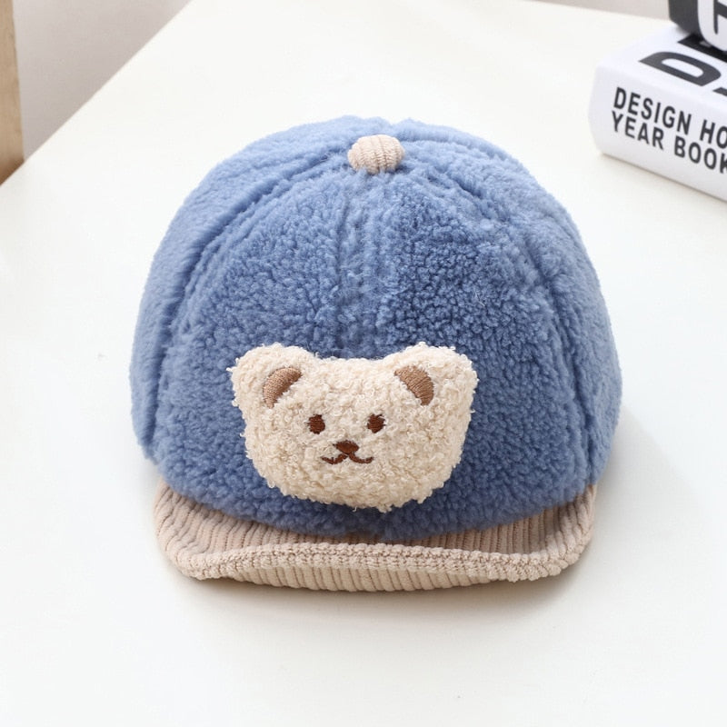 Baby accessories: knitted bear ear hat, an adorable and functional pullover cap for infants.