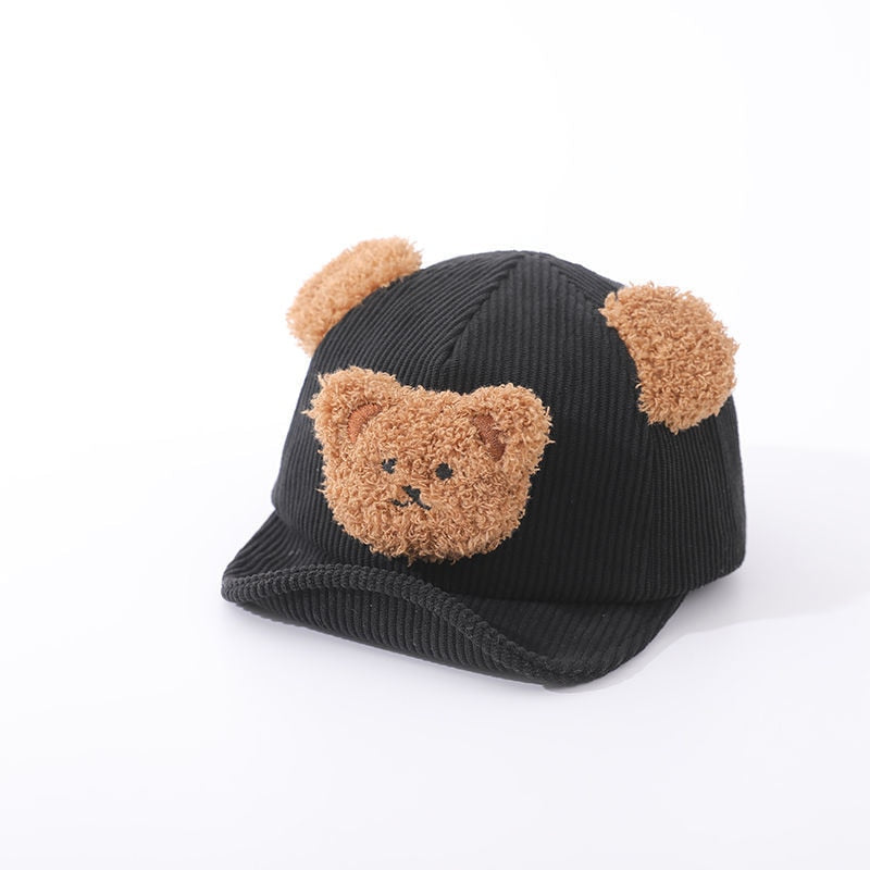 Cute knitted baby bear hat, perfect for keeping little ones cozy and stylish, infant clothing.