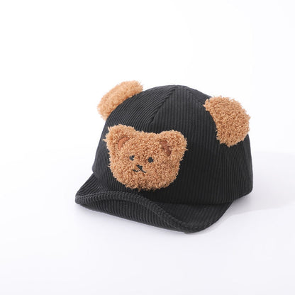 Cute knitted baby bear hat, perfect for keeping little ones cozy and stylish, infant clothing.