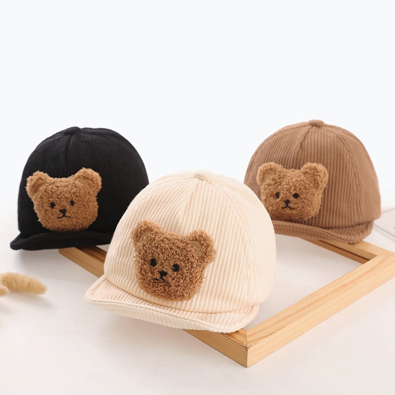 Baby clothing: knitted bear ear hat, warm and comfortable for winter, suitable for all toddlers.