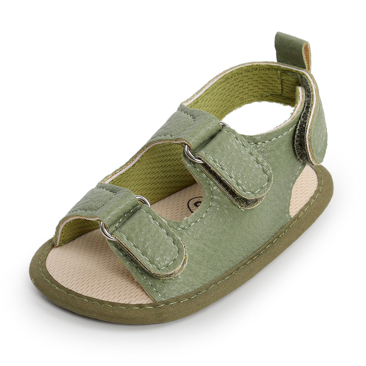 Baby boy's anti-slip summer sandals, ensuring safety and comfort during play.