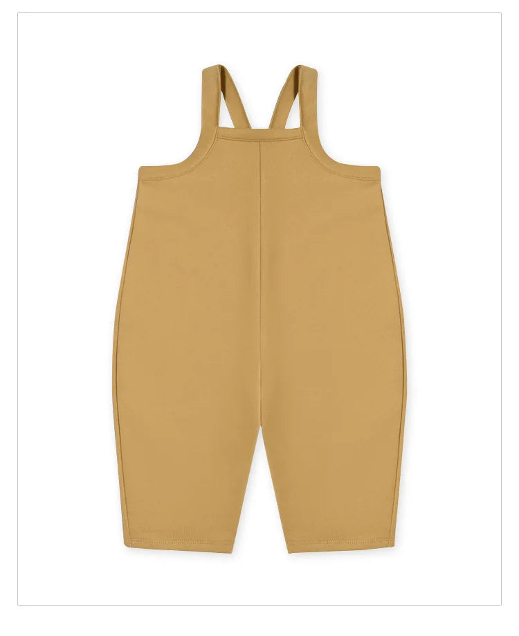 Everyday baby & toddler outfit featuring soft cotton overalls and a short-sleeve t-shirt.