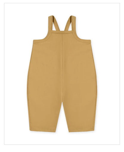 Everyday baby & toddler outfit featuring soft cotton overalls and a short-sleeve t-shirt.