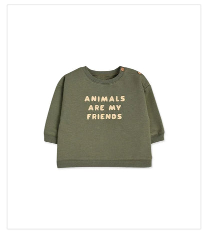 Practical baby overalls and t-shirt combination, 100% soft cotton for sensitive skin.