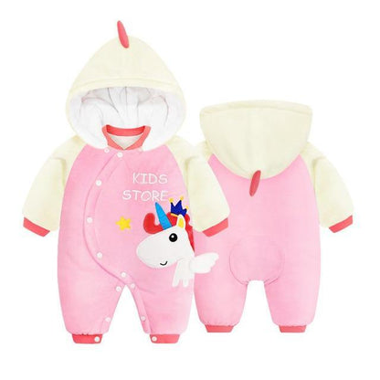 Soft touch baby plush character suit, excellent infant wear for warmth and style.