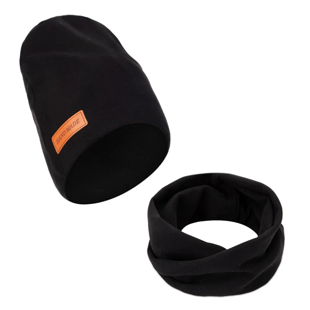Infant accessories: a warm baby winter hat and scarf set, unisex and cozy baby clothes