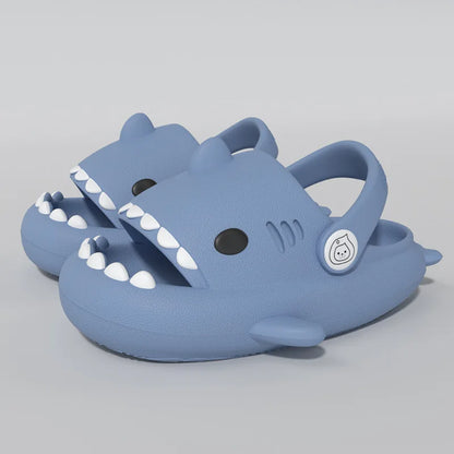 Stylish kids' shark sandals, anti-slip design ensuring safety and fun.