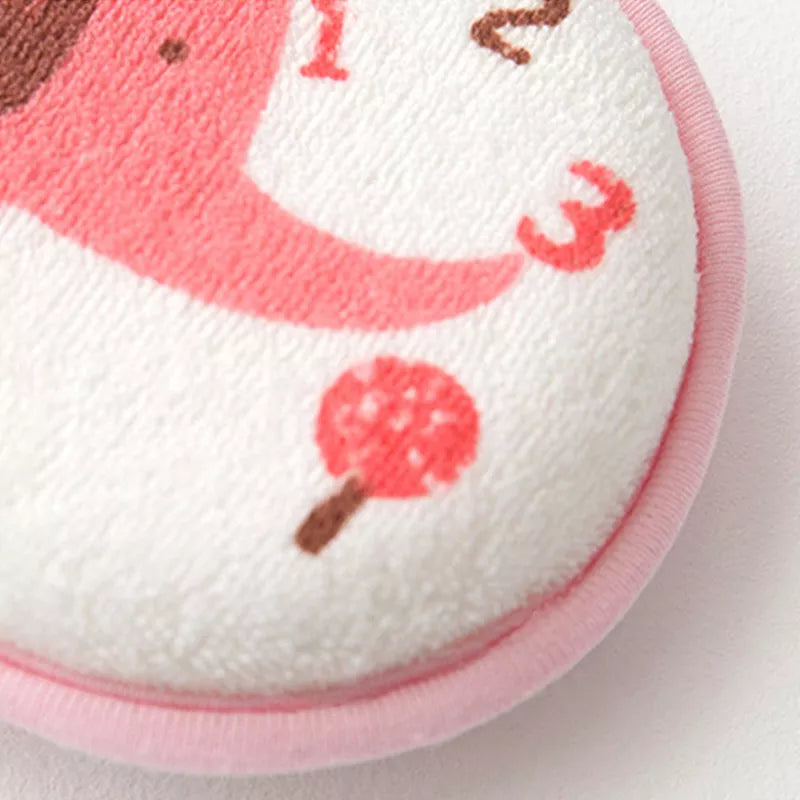 Cartoon elephant sponge, a gentle and soft bathing tool for baby's hygiene routine.