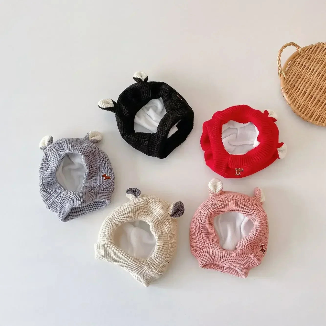 Kids accessories: warm fleece balaclava with decorative animal ears for toddlers