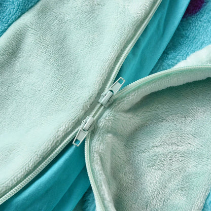 Snug infant jumpsuit, fleece lined and horn hooded, ideal warm winter romper for baby boy or girl.
