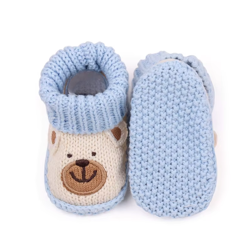 Warm baby socks that double as non-slip booties, perfect for winter baby gear.
