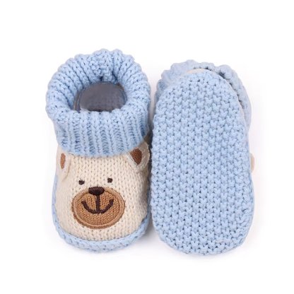 Warm baby socks that double as non-slip booties, perfect for winter baby gear.