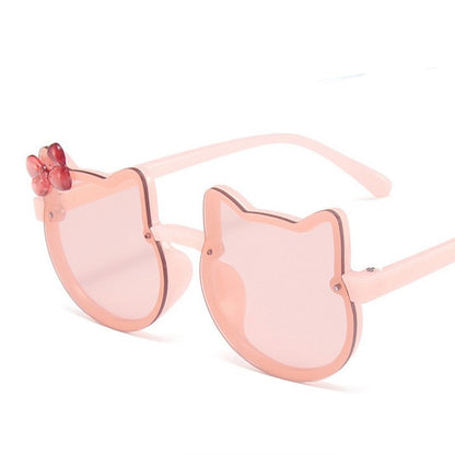 Patterned cat-eye toddler sunglasses, featuring UV protection, perfect for adding flair to children's outfits.