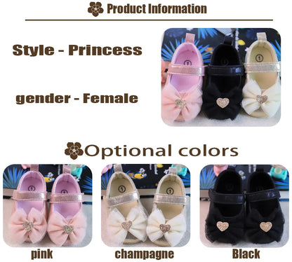Baby girl's first steps shoes: graceful pink lace, breathable fabric, and secure hook and loop closure.
