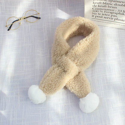 Unisex kids winter scarf with playful candy designs, made from soft plush material for ultimate warmth.