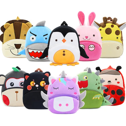 Adorable plush unicorn backpack for toddlers, soft and colorful, perfect preschool bag.