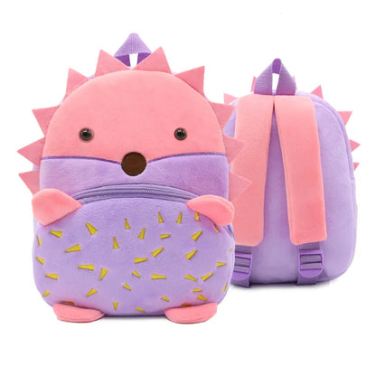 Brave tiger plush backpack, 'boys backpack' in bright orange, soft for little hands.
