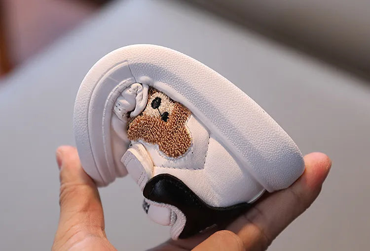 Lightweight toddler bear sneakers, ideal for everyday wear, available for boys and girls.