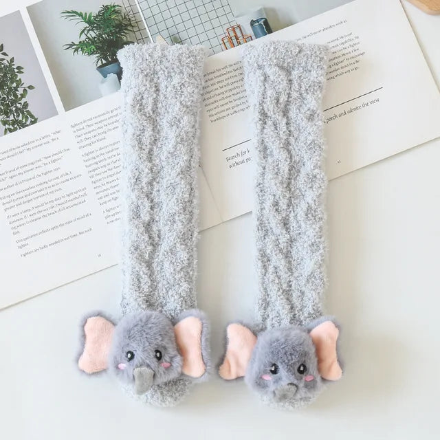 Fun 'Orange Fox' kids' leg warmers, an excellent baby shower gift idea
