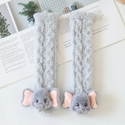 Fun 'Orange Fox' kids' leg warmers, an excellent baby shower gift idea