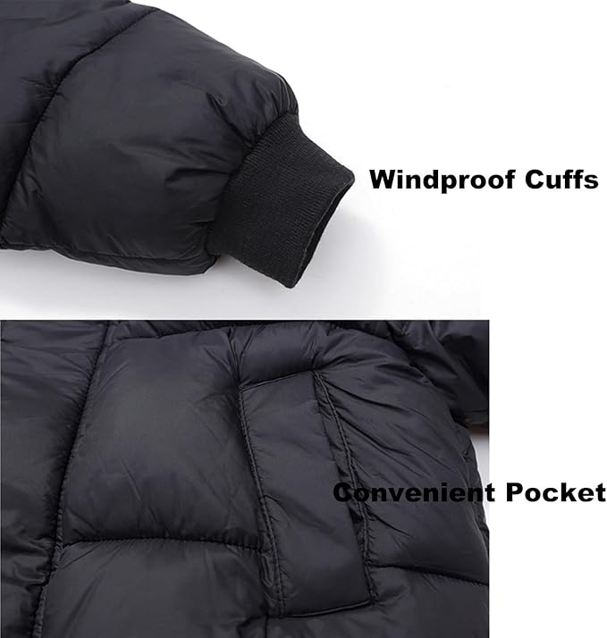 Blue toddler hooded winter coat with playful bunny ears, ensuring warmth for kids.