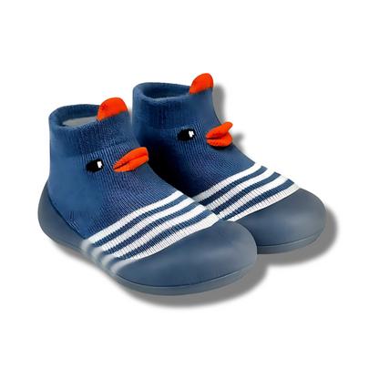 Multi-pack of animal anti-slip slipper socks for babies, featuring various designs for everyday comfort and safety.