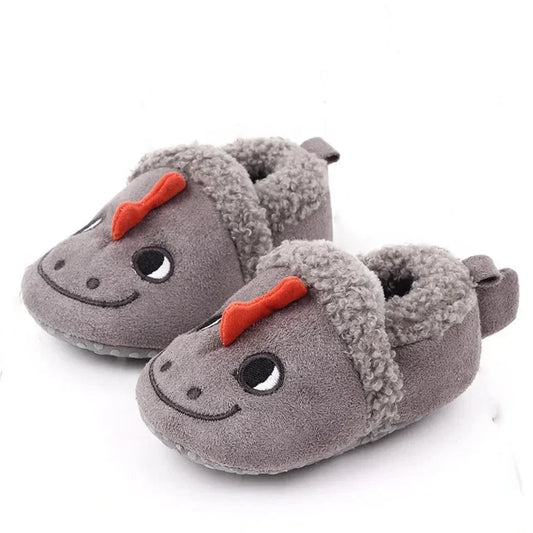 Cute pink bunny toddler slippers, cozy cotton, non-slip for safety.