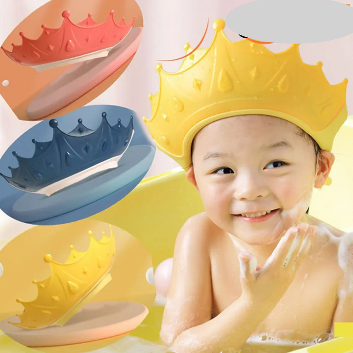 Adorable yellow duck cartoon kids waterproof shower cap for tear-free baby bath time
