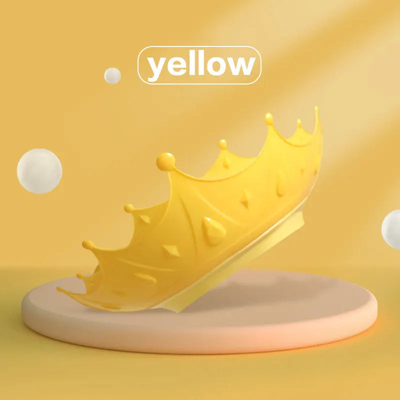 Adjustable cartoon shower cap with secure fit for toddlers, making bath time enjoyable