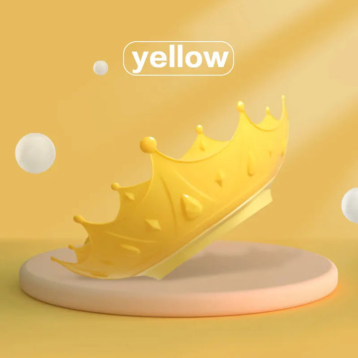 Adjustable cartoon shower cap with secure fit for toddlers, making bath time enjoyable