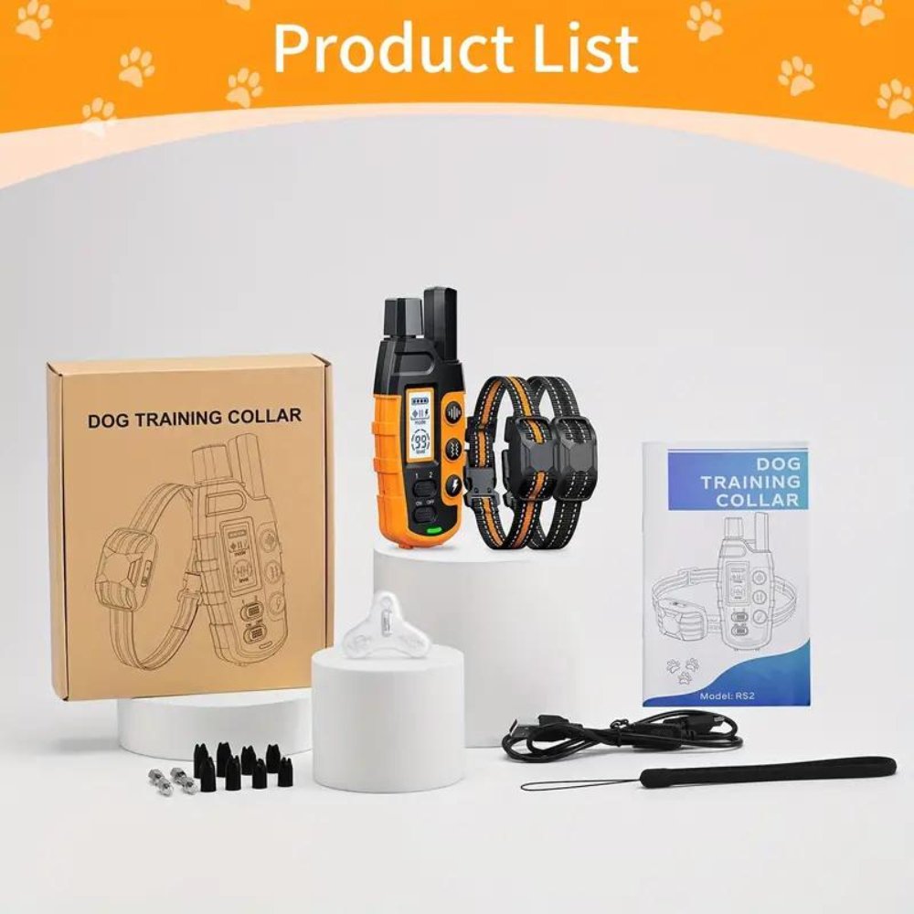 Advanced remote e-collar for dog training. Waterproof, rechargeable, promoting pet obedience & behavior control.