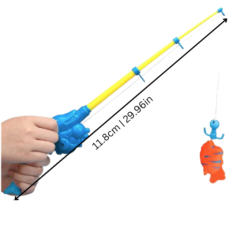 Magnetic fishing game set AquaCatch with various marine creatures, engaging educational toy for children.
