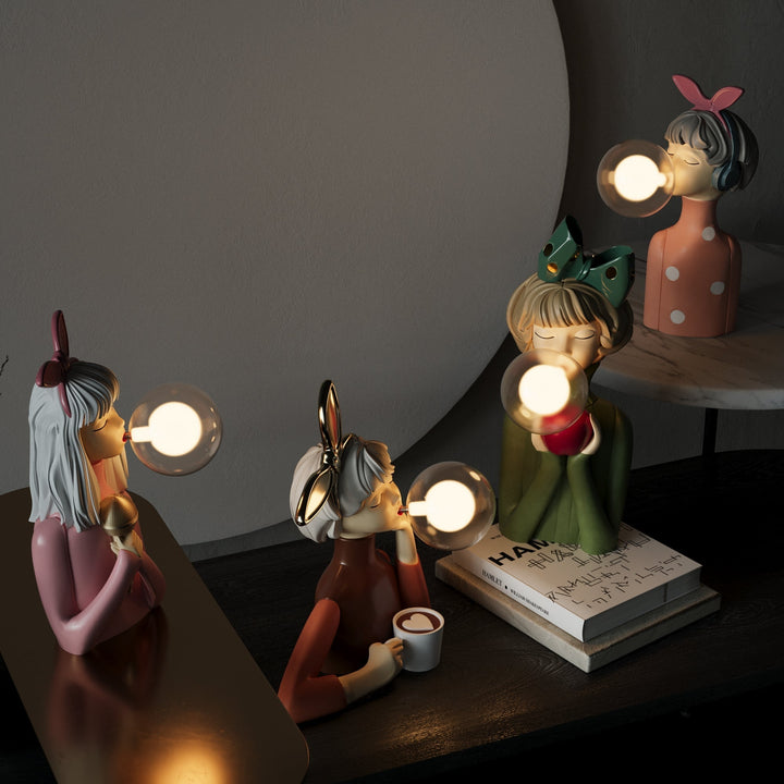 Handcrafted CraftGlow table lamp with unique design, adds stylish lighting to any modern home.