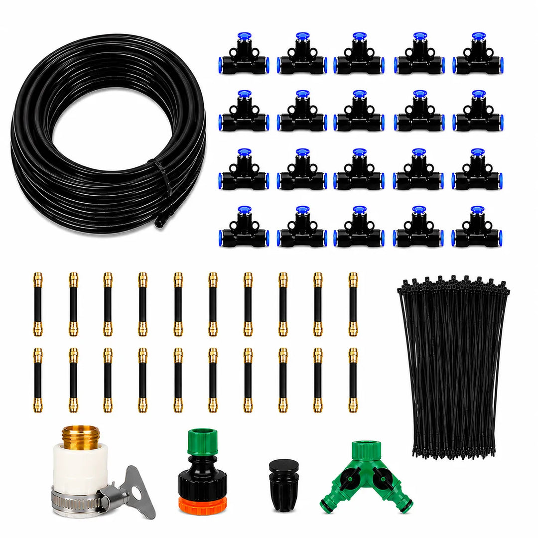 Healthy, thriving plants with a customizable automated misting & watering system.